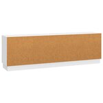 vidaXL Meuble TV Blanc brillant 150 x 31 x 47 cm Bois d'ingénierie