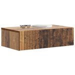 vidaXL Table d'appoint murale 59 x 34 5 x 17 cm Bois d'ingénierie