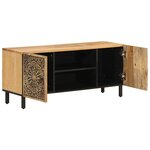 vidaXL Meuble TV 105x33x46 cm Bois massif de manguier