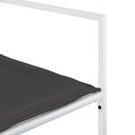 vidaXL Chaises de jardin avec coussins lot de 4 blanc acier/textilène