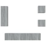 vidaXL Ensemble de meubles TV 5 Pièces Sonoma gris Bois d'ingénierie