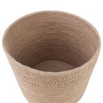 vidaXL Ensemble de Pots à Plantes 2 Pièces Naturel Ø 21 x 21 cm