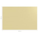 vidaXL Tapis de tente 400x600 cm Beige