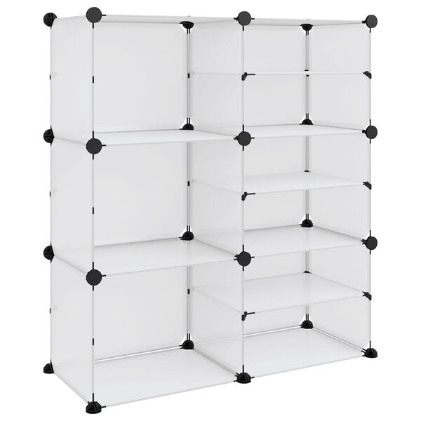 vidaXL Étagère à chaussures Transparent 84x31 5x93 cm PP