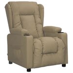 vidaXL Fauteuil Cappuccino Similicuir