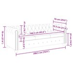 vidaXL Canapé Chesterfield à 3 places cuir synthétique blanc