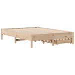 vidaXL Cadre de lit sans matelas 120x190 cm bois de pin massif