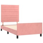 vidaXL Cadre de lit sans matelas rose 80x200 cm velours
