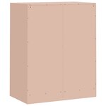 vidaXL Buffet rose 67x39x83 cm acier