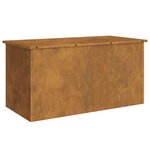 vidaXL Boîte de Rangement Extérieure Marron 100 x 50.5 x 50 cm
