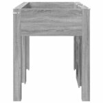 vidaXL Lit Superposé pour Enfants Gris Sonoma 75 x 190 cm