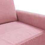 vidaXL Canapé à 2 places Rose 140 cm Velours