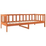 vidaXL Cadre de lit Cire marron 90 x 190 cm Bois de pin massif