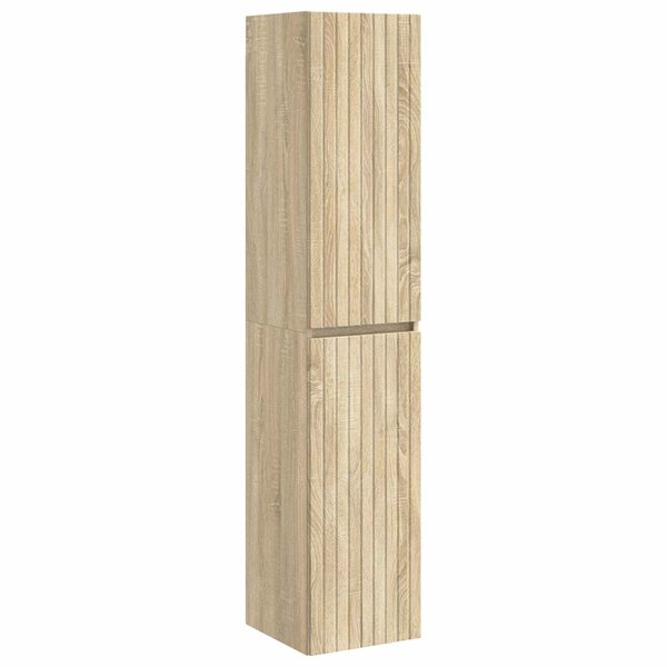 vidaXL Cabinet de Salle de Bain Mural Chêne Sonoma 33 x 34 5 x 160 cm