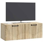 vidaXL Meuble TV mural Montage mural Chêne Sonoma 78 5 x 31 x 30 cm