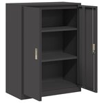 vidaXL Armoire de rangement Noir 80 x 40 x 105 cm Acier