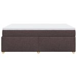 vidaXL Sommier à lattes de lit avec matelas Marron foncé 160x200 cm