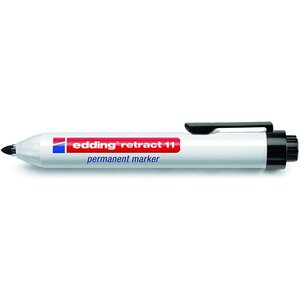 Marqueur Permanent Retract 11 Noir Pointe Ronde 1 5-3 mm EDDING