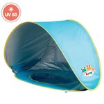 LUDI Tente de plage et piscine pour bébé - en tissu avec protection UV 50 - des 10 mois