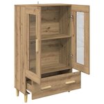 vidaXL Haut Armoire Chêne artisanal 70 x 31 x 115 cm Bois d'ingénierie
