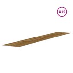 vidaXL Panneaux muraux Aspect bois Marron PVC 2 06 m²
