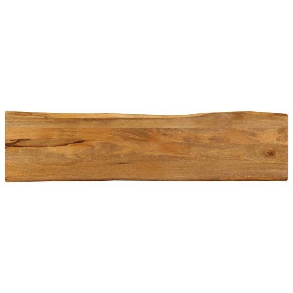 vidaXL Dessus de table 180x40x2 5 cm bord vivant bois massif manguier