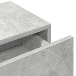 vidaXL Étagère murale avec tiroirs gris béton bois d'ingénierie