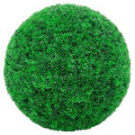 vidaXL Boules de buis artificielles avec lumières LED 2 Pièces vert 45 cm