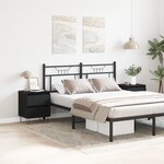 vidaXL Cabinets de chevet 2 Pièces Chêne Noir 40x35x50 cm Bois d'ingénierie