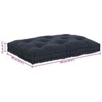 vidaXL Coussin de canapé Anthracite 120 x 80 x 12 cm tissu