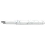 Stylo plume glam vip pointe moyenne mineral-white schneider