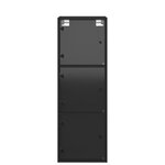 vidaXL Armoire murale avec portes en verre noir 35x37x100 cm
