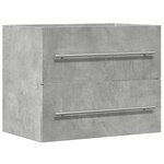 vidaXL Armoire d'évier Gris béton 60x38 5x48 cm Aggloméré