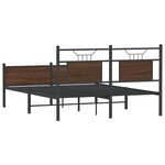 vidaXL Cadre de lit sans matelas chêne marron 140x200 cm