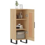 vidaXL Buffet Chêne sonoma 34 5x34x90 cm Bois d'ingénierie