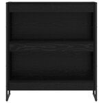 vidaXL Bibliothèque Chêne noir 80 x 30 x 155 cm Bois d'ingénierie