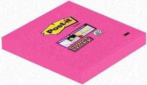 Bloc 90 F Super Sticky Notes 76 x 76 mm Rose Ultra POST-IT