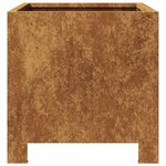 vidaXL Jardinière 30x30x30 cm acier corten