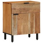 vidaXL Cabinet de chevet Marron 50 x 33 x 60 cm Bois d'acacia massif
