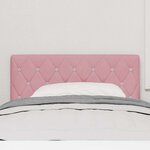 vidaXL Tête de Lit LED avec des lumières à LED Rose 100 cm Velours