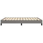 vidaXL Cadre de lit sans matelas gris foncé 140x200 cm tissu