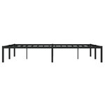 vidaXL Cadre de lit métal sans matelas noir 140x200 cm
