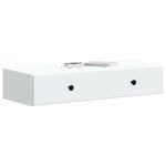 vidaXL Table d'appoint murale Blanc 87 5 x 34 5 x 17 cm