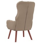 Fauteuil relaxant vidaXL en cuir synthétique cappuccino