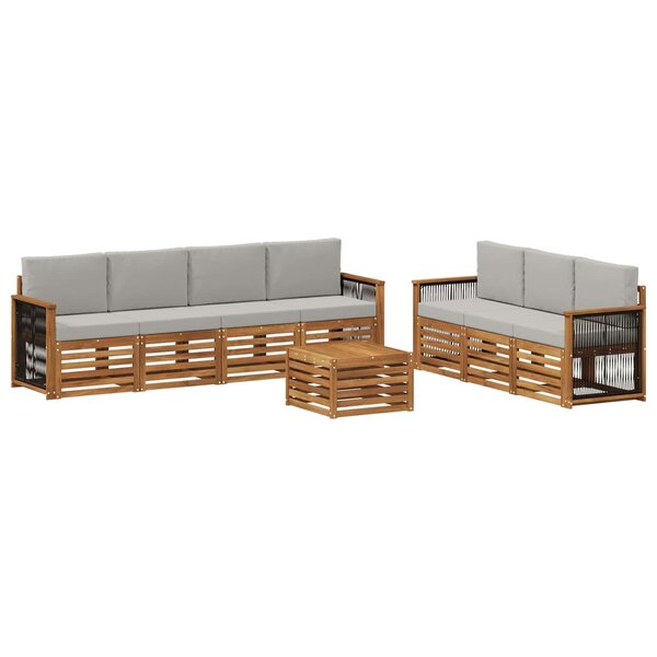 vidaXL Ensembles de canapés 8 pc Bois d'Acacia Massif