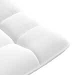 VidaXL Fauteuil de sol pivotant blanc 70x51x79 cm tissu