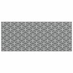 vidaXL Tapis d'extérieur Géométrique ARAKIL Gris et blanc 600 x 250 cm