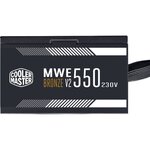 COOLER MASTER MWE Bronze  550W V2  - Alimentation 550W - 230V (Certifiée 80 Plus Bronze Garantie 5 ans) Câbles plats noir