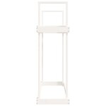 vidaXL Support pour bois de chauffage Blanc 110x35x108 5cm Bois de pin