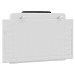 vidaXL Coussin de tête de lit noir et blanc 80 cm similicuir